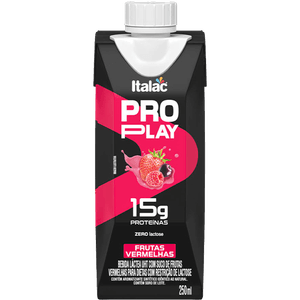 BEBIDA LACTEA ITALAC PROPLAY TP 250ML 15G FRUTAS VERMELHAS